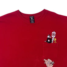 Load image into Gallery viewer, Vintage Warner Bros. (1997) Looney Tunes Sylvester Tweety Embroidered Cotton T-Shirt
