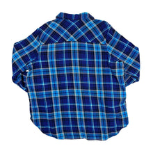 Load image into Gallery viewer, WOOLRICH Blue Mix Plaid Check Long Sleeve Cotton Flannel Shirt
