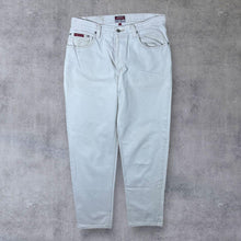 Load image into Gallery viewer, Vintage Authentic Blues Classic Cream White Denim Tapered Jeans
