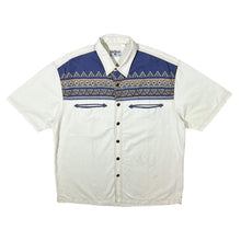 Load image into Gallery viewer, Vintage John Baner Cowboy Western Aztec Patterned Cotton Short Sleeve Shirt
