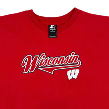 Load image into Gallery viewer, Vintage Starter NCAA WISCONSIN BADGERS College Logo Spellout Graphic Red T-Shirt
