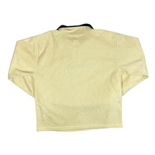 Load image into Gallery viewer, Vintage NO PROBLEM Sportswear Cream Pale Yellow 1/4 Zip Fleece Sweatshirt
