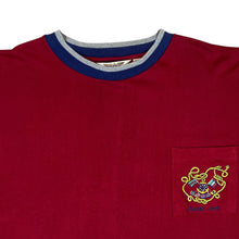 Load image into Gallery viewer, Vintage PIERRE LEON Embroidered Nautical Pocket Logo Red T-Shirt
