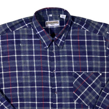 Load image into Gallery viewer, Vintage Southwest Castle Tartan Plaid Check Cotton Long Sleeve Flannel Shirt
