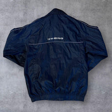 Load image into Gallery viewer, Early 00&#39;s Umbro Mini Logo Navy Blue Lightweight Windbreaker Jacket

