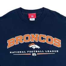 Load image into Gallery viewer, NFL DENVER BRONCOS Football Logo Spellout Graphic Long Sleeve T-Shirt
