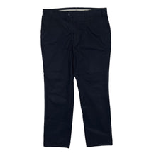 Load image into Gallery viewer, AQUASCUTUM LONDON Classic Black Made In Italy Cotton Straight Leg Trousers
