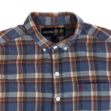 Load image into Gallery viewer, MUSTO &quot;Custom Fit&quot; Plaid Check Long Sleeve Button-Up Flannel Cotton Shirt
