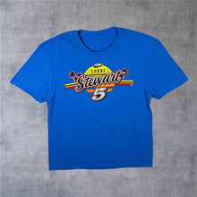 Load image into Gallery viewer, Shane Stewart "CJB Motorsports" Sprint Car Racing Spellout Graphic Blue T-Shirt
