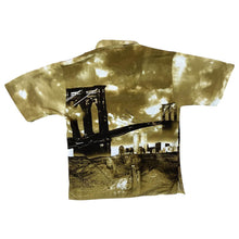 Load image into Gallery viewer, Early 00&#39;s Southpole Hip Hop Y2K Streetwear All-Over Print Brown Short Sleeve Shirt
