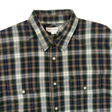Load image into Gallery viewer, Early 00&#39;s WRANGLER Plaid Check Pearl Snap Popper Western Long Sleeve Shirt
