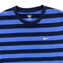 Load image into Gallery viewer, NIKE Classic Colour Block Striped Embroidered Mini Swoosh Logo T-Shirt
