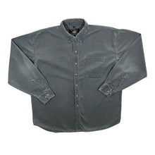 Load image into Gallery viewer, Vintage 90&#39;s Canyon Guide Classic Dark Grey Cotton Long Sleeve Button-Up Shirt
