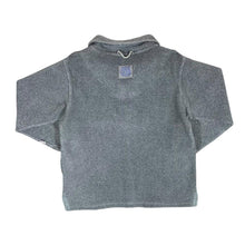 Load image into Gallery viewer, Vintage DEAL Classic Grey Waffle Textured 1/4 Zip Pullover Sweatshirt
