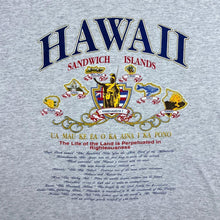 Load image into Gallery viewer, Vintage 90&#39;s Delta Hawaii &quot;Sandwich Islands&quot; Souvenir Graphic Grey Single Stitch T-Shirt
