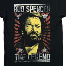Load image into Gallery viewer, BUD SPENCER &quot;The Legend&quot; Actor Movie Tribute Spellout Graphic T-Shirt

