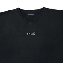 Load image into Gallery viewer, FCUK French Connection Classic Mini Logo Spellout Graphic V-Neck T-Shirt
