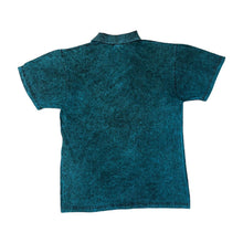 Load image into Gallery viewer, Vintage 90&#39;s Churinga DREAMTIME CROCODILE Australia Souvenir Acid Wash Tie Dye Effect Polo Shirt
