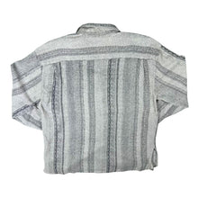 Load image into Gallery viewer, Vintage 90's Picdor Grey White Multi Striped Long Sleeve Shirt
