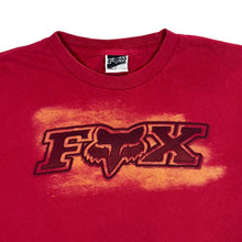 Load image into Gallery viewer, Early 00&#39;s FOX Motorsports Racing Logo Spellout Graphic Red T-Shirt

