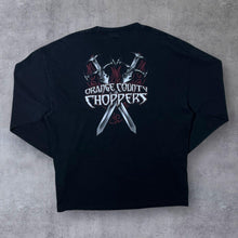 Load image into Gallery viewer, Early 00's Orange County Choppers OCC Biker Y2K Graphic Black Long Sleeve T-Shirt
