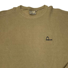 Load image into Gallery viewer, Early 00’s HEAD Classic Basic Embroidered Mini Logo Lightweight Crewneck Sweatshirt
