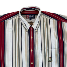 Load image into Gallery viewer, Vintage 90's CHAPS RALPH LAUREN Multi Striped Short Sleeve Button-Up Cotton Shirt
