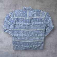 Load image into Gallery viewer, Vintage C&amp;A Blue Crazy Abstract Patterned Cotton Long Sleeve Shirt

