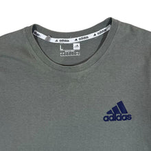 Load image into Gallery viewer, ADIDAS Three Stripe Classic Mini Logo Grey Khaki Short Sleeve T-Shirt
