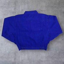 Load image into Gallery viewer, Vintage Iron Hammer Jeanswear Blue Cotton Button Workwear Trucker Jacket
