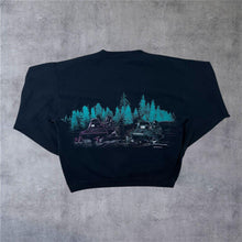 Load image into Gallery viewer, Vintage Alore (1992) Yellowstone Skimobile Snow Wildlife Graphic Sweatshirt
