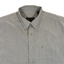 Load image into Gallery viewer, Vintage TIMBERLAND Brown-Beige Check Cotton Short Sleeve Button-Up Shirt
