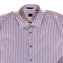 Load image into Gallery viewer, PAUL SMITH Made In Italy Pink White Striped Long Sleeve Cotton Shirt
