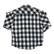 Load image into Gallery viewer, Vintage JOHN BANER Cowboy Western Style Plaid Check Long Sleeve Flannel Shirt
