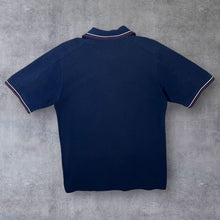 Load image into Gallery viewer, Nike Silver Tag Classic Embroidered Mini Logo Navy Blue Short Sleeve Polo Shirt
