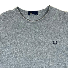 Load image into Gallery viewer, FRED PERRY Classic Essential Embroidered Mini Logo Grey Short Sleeve T-Shirt
