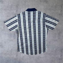 Load image into Gallery viewer, Vintage Cumberland Outfitters Cowboy Western Aztec Patterned Pearl Snap Popper Shirt

