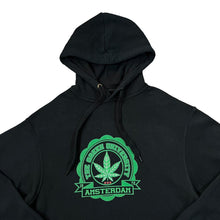 Load image into Gallery viewer, Early 00&#39;s THE GREEN UNIVERSITY &quot;Amsterdam&quot; Novelty Stoner Souvenir Graphic Pullover Hoodie
