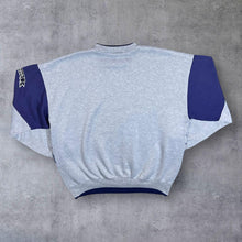 Load image into Gallery viewer, Vintage 90&#39;s Active Swiss Design &quot;Best Play Streetstyle&quot; Colour Block Grey Blue Sweatshirt
