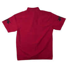 Load image into Gallery viewer, Early 00&#39;s C&amp;A Red Gothic Y2K Tribal Embroidered Short Sleeve Shirt
