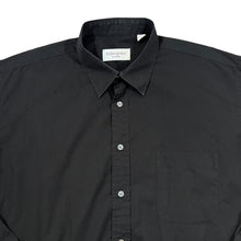 Load image into Gallery viewer, Early 00&#39;s YSL YVES SAINT LAURENT Embroidered Mini Pocket Logo Black Long Sleeve Cotton Shirt
