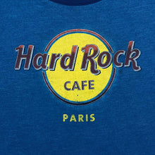 Load image into Gallery viewer, HARD ROCK CAFE &quot;Paris&quot; Classic Souvenir Logo Spellout Graphic Scoop Neck Ringer T-Shirt
