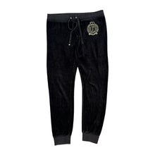 Load image into Gallery viewer, JUICY COUTURE Diamante Y2K Embroidered Logo Velour Cuffed Joggers Bottoms
