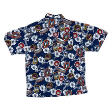 Load image into Gallery viewer, Early 00&#39;s BIG DOGS Hawaiian Tropical Floral Patterned Rayon Open Collar Short Sleeve Shirt
