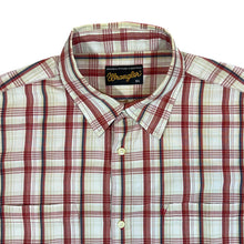 Load image into Gallery viewer, Vintage WRANGLER Red Multi Plaid Check Short Sleeve Cotton Shirt
