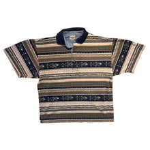 Load image into Gallery viewer, Vintage Paco Calvari Crazy Abstract Patterned Cotton Short Sleeve Polo Shirt
