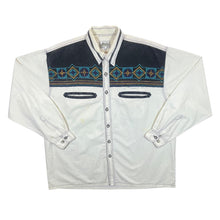 Load image into Gallery viewer, Vintage 90&#39;s Designer&#39;s Club Cowboy Western Embroidered Panel Long Sleeve Shirt
