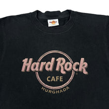 Load image into Gallery viewer, Early 00&#39;s HARD ROCK CAFE &quot;Hurghada&quot; Souvenir Logo Spellout Graphic T-Shirt
