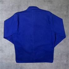 Load image into Gallery viewer, Early 00's LMA French Chore Worker Style Blue Cotton Button Jacket
