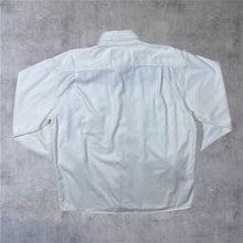 Load image into Gallery viewer, Vintage Atlas For Men Embroidered Aztec Panel White Cotton Long Sleeve Shirt
